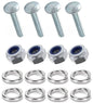 Kit: 4x Screws M8x40 + 4x Lock Nuts M8 + 8x Spring Washers Ø8.1/16x2