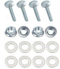 Kit: 4x Screws M8x40 + 4x Lock Nuts M8 with Serrated Flange + 8x Spring Washers Ø8.4/16x1.6