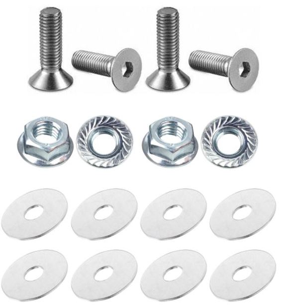 4x Screws M8x20 + 4x Nuts + 8x Washers - Vis Viti Tornillos Schrauben Parafusos