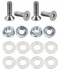 Kit: 4x Screws M8x20 + 4x Lock Nuts M8 with Serrated Flange + 8x Spring Washers Ø8.4/16x1.6