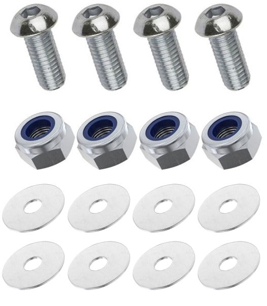 Kit: 4x Screws M8x16 + 4x Lock Nuts M8 + 8x Washers Ø8.4/40x2