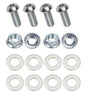 Kit: 4x Screws M8x16 + 4x Lock Nuts M8 with Serrated Flange + 8x Spring Washers Ø8.4/16x1.6