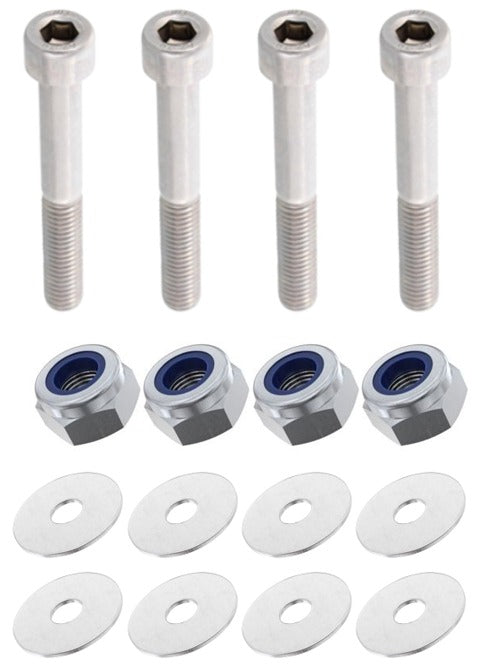Kit: 4x Screws M8x50 + 4x Lock Nuts M8 + 8x Washers Ø8.4/40x2
