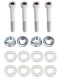 Kit: 4x Screws M8x50 + 4x Lock Nuts M8 with Serrated Flange + 8x Spring Washers Ø8.4/16x1.6