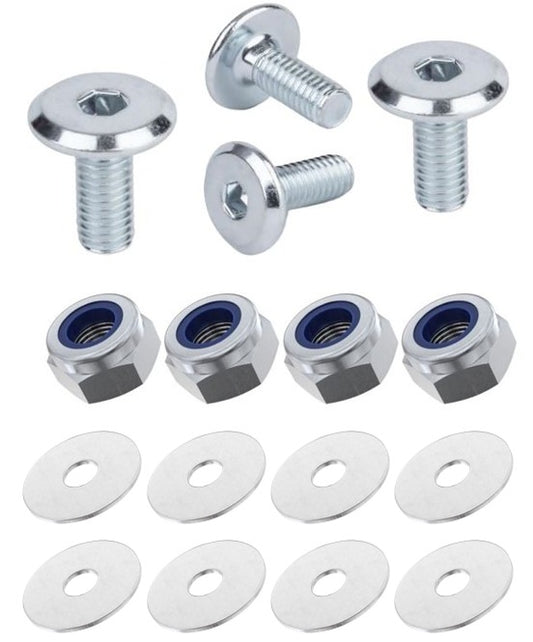 Kit: 4x Screws M8x20 + 4x Lock Nuts M8 + 8x Washers Ø8.4/40x2