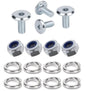 Kit: 4x Screws M8x20 + 4x Lock Nuts M8 + 8x Spring Washers Ø8.1/16x2