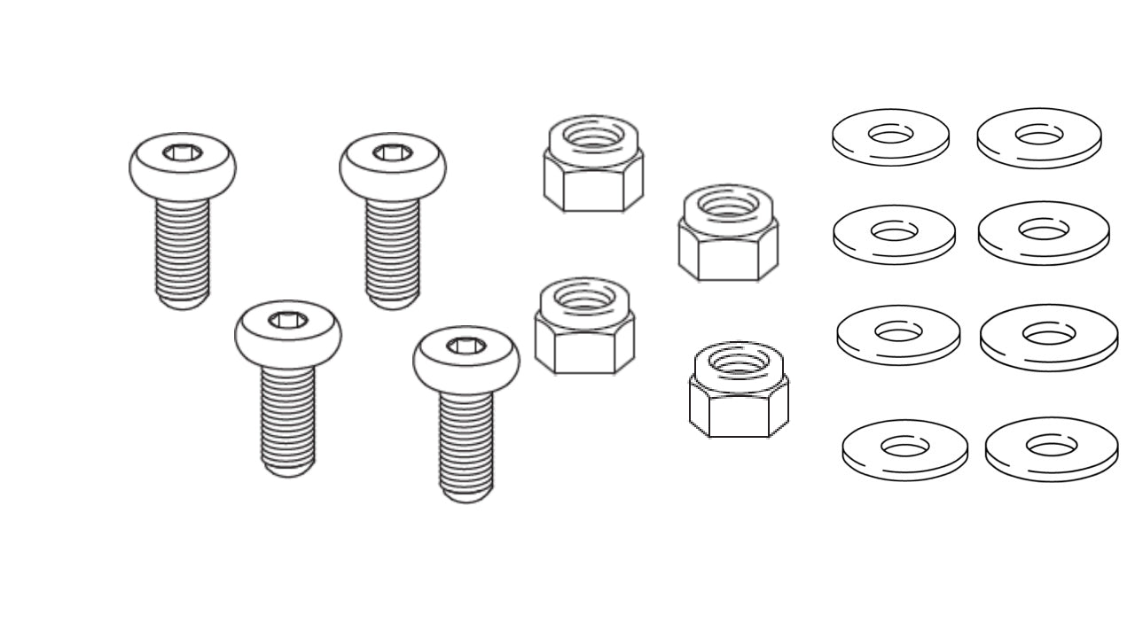4x 10084286 - 4x 110085 - 8x 114579 -  SCREW NUT LOCK Washer IKEA