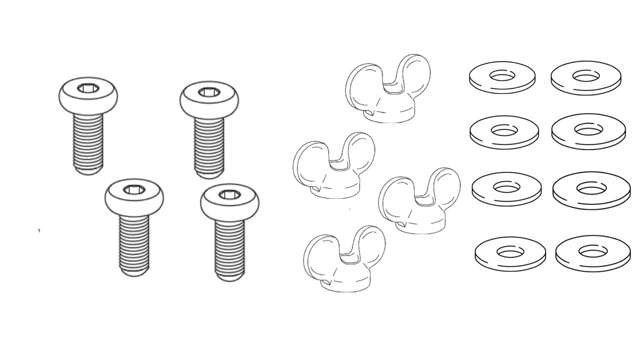 4x 10084286 - 4x 158457 - 8x 114579 - SCREW NUT WING  Washer IKEA