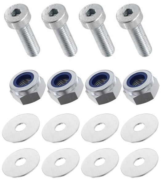 Kit: 4x Screws M8x20 + 4x Lock Nuts M8 + 8x Washers Ø8.4/40x2