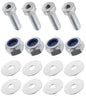 Kit: 4x Screws M8x20 + 4x Lock Nuts M8 + 8x Washers Ø8.4/40x2