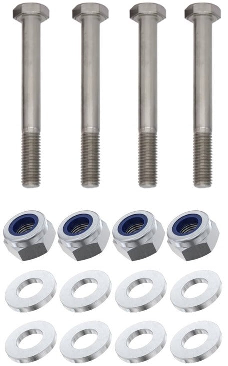 Kit: 4x Screws M8x120 + 4x Lock Nuts M8 + 8x Washers Ø8.4/22x1.5