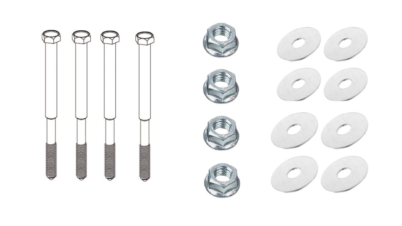 4x 10089529 - 4x 114254 - 8x 10082200 - SCREWS NUT WASHER IKEA