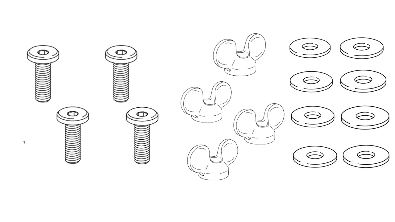 4x 10090620 - 4x 158457 - 8x 114579 - SCREW NUT WING  Washer IKEA