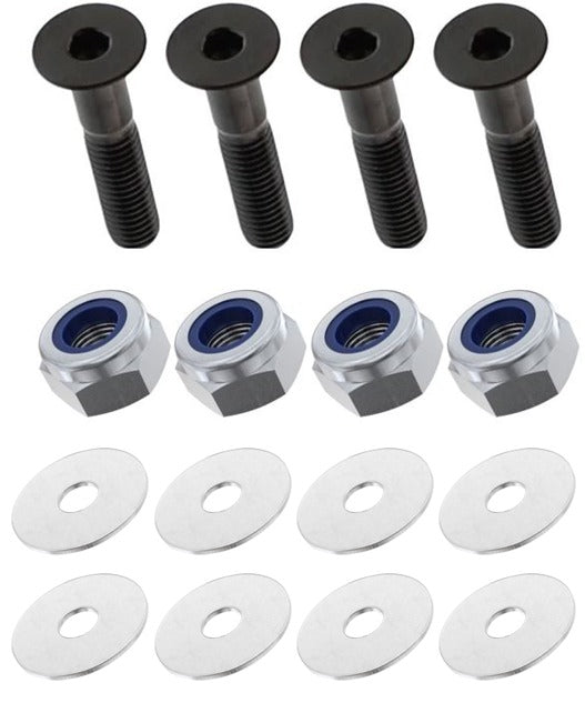 Kit: 4x Screws M8x15 + 4x Lock Nuts M8 + 8x Washers Ø8.4/40x2