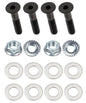 Kit: 4x Screws M8x15 + 4x Lock Nuts M8 with Serrated Flange + 8x Spring Washers Ø8.4/16x1.6