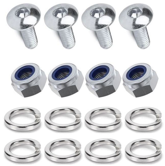 Kit: 4x Screws M8x40 + 4x Lock Nuts M8 + 8x Spring Washers Ø8.1/16x2