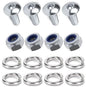 Kit: 4x Screws M8x40 + 4x Lock Nuts M8 + 8x Spring Washers Ø8.1/16x2