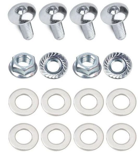 Kit: 4x Screws M8x40 + 4x Lock Nuts M8 with Serrated Flange + 8x Spring Washers Ø8.4/16x1.6