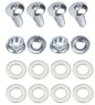 Kit: 4x Screws M8x40 + 4x Lock Nuts M8 with Serrated Flange + 8x Spring Washers Ø8.4/16x1.6