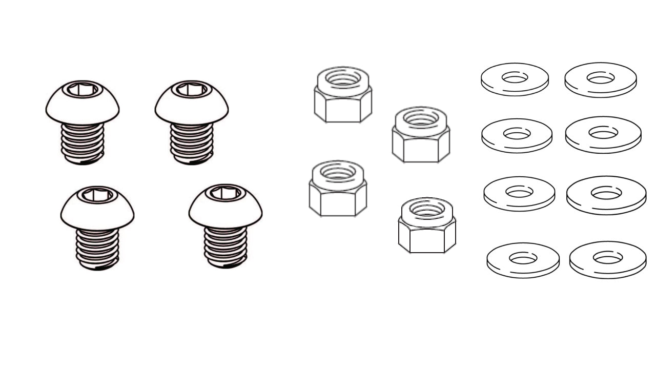 4x 10092471  - 4x 110085 - 8x 114579 -  SCREW NUT LOCK Washer IKEA
