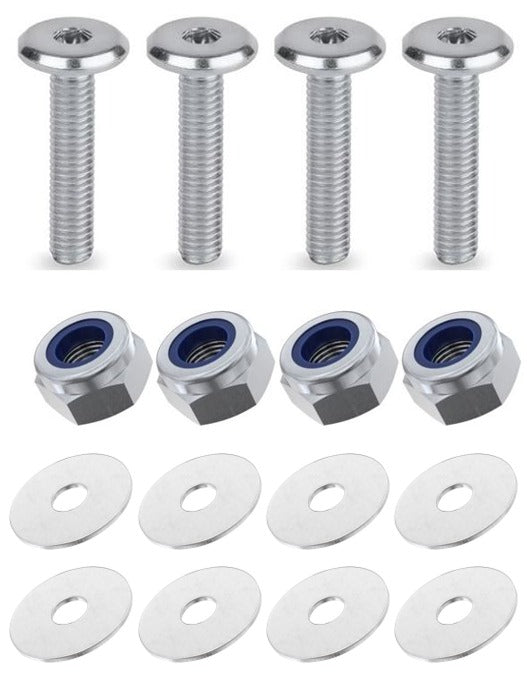 Kit: 4x Screws M8x45 + 4x Lock Nuts M8 + 8x Washers Ø8.4/40x2