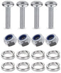 Kit: 4x Screws M8x45 + 4x Lock Nuts M8 + 8x Spring Washers Ø8.1/16x2
