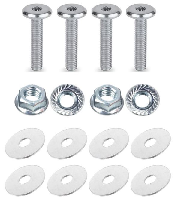 4x Screws M8x45 + 4x Nuts + 8x Washers - Vis Viti Tornillos Schrauben Parafusos