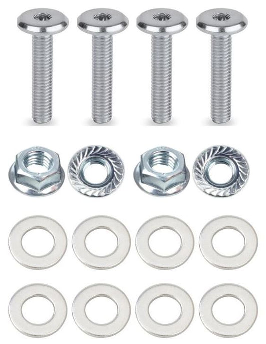 Kit: 4x Screws M8x45 + 4x Lock Nuts M8 with Serrated Flange + 8x Spring Washers Ø8.4/16x1.6
