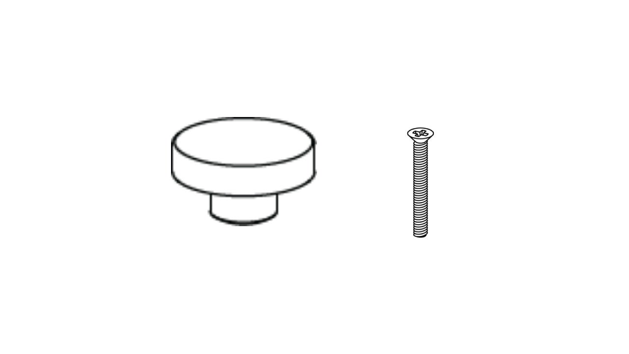 1x 10092977 - 1x 112891 - KNOB SCREX IKEA