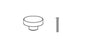 1x 10092977 - 1x 112891 - KNOB SCREX IKEA