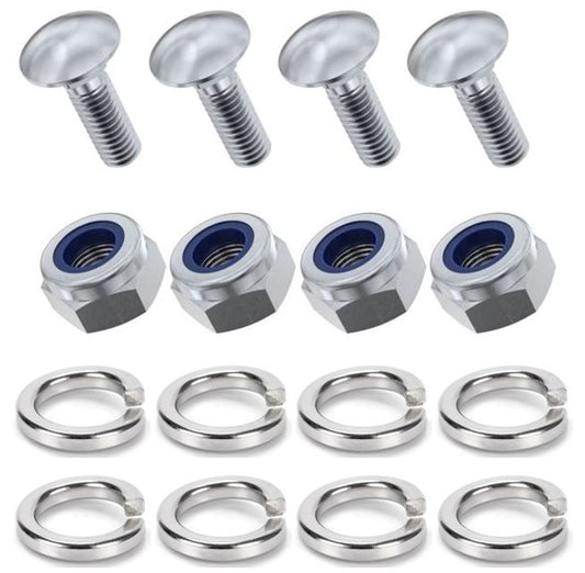 Kit: 4x Screws M8x45 + 4x Lock Nuts M8 + 8x Spring Washers Ø8.1/16x2