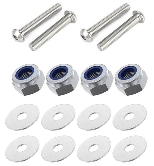 Kit: 4x Screws M8x33 + 4x Lock Nuts M8 + 8x Washers Ø8.4/40x2