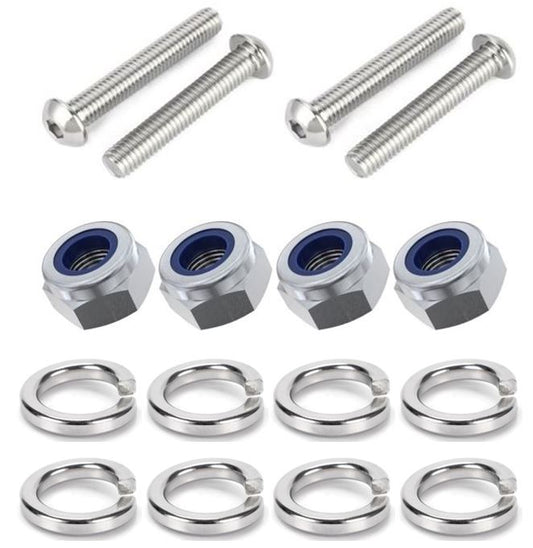 Kit: 4x Screws M8x33 + 4x Lock Nuts M8 + 8x Spring Washers Ø8.1/16x2
