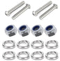 Kit: 4x Screws M8x33 + 4x Lock Nuts M8 + 8x Spring Washers Ø8.1/16x2