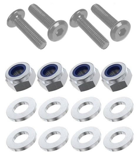 Kit: 4x Screws M8x60 + 4x Lock Nuts M8 + 8x Washers Ø8.4/22x1.5