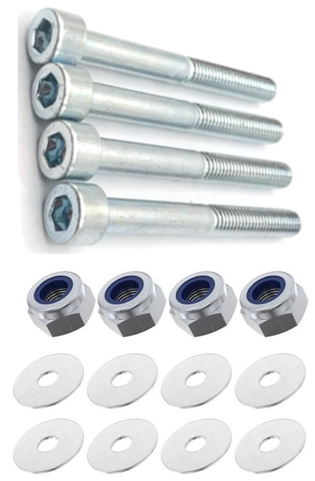 Kit: 4x Screws M8x70 + 4x Lock Nuts M8 + 8x Washers Ø8.4/40x2