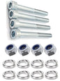 Kit: 4x Screws M8x70 + 4x Lock Nuts M8 + 8x Spring Washers Ø8.1/16x2