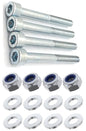 Kit: 4x Screws M8x70 + 4x Lock Nuts M8 + 8x Washers Ø8.4/22x1.5