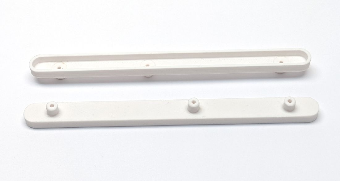 Replacement plastic runner 107103 for IKEA drawers. 200x16x8mm guide rail to ensure the drawer operates smoothly and correctly.