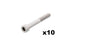 bed frame screws 10x60 10x60mm 10 x 60mm 60mm M10 10
