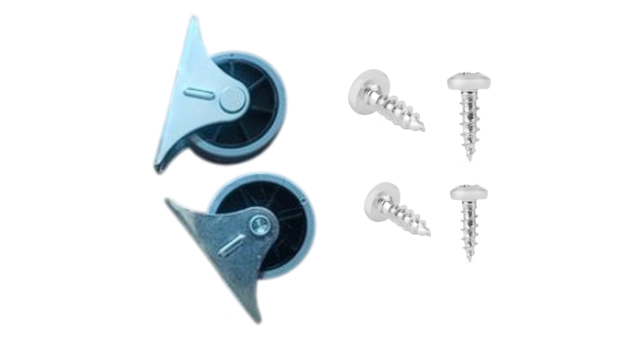 2x 111402 - 4x 109041 - CASTOR FIXED SCREWS IKEA