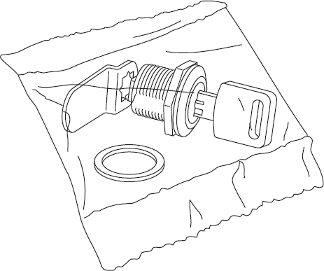 Sketch of a Right Cylindrical Lock Ikea 114595