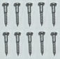 Heavy-Duty Wood Screws – 4.0x25mm – Zinc PZD2, Case Hardened (x10)