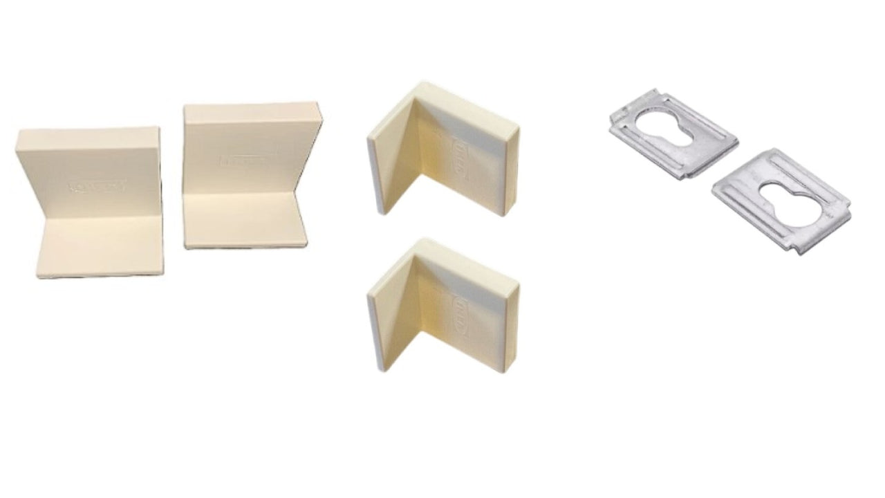 2x 115754 - 2x 123773 - 2x 103693 - Wall Mount Keyhole brackets IKEA