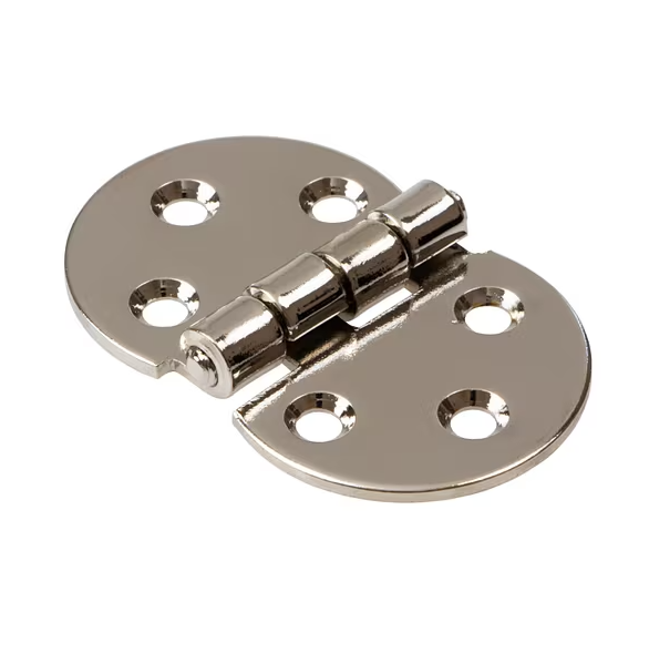 Replacement flap hinge 122654 for IKEA furniture. Hardware used for secretary desks (e.g., HEMNES) or cabinets with a drop-down door.