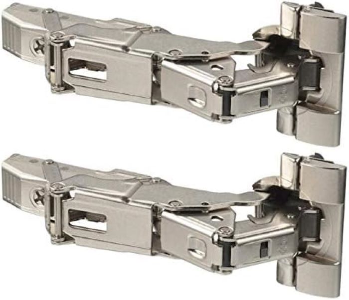 Replacement KOMPLEMENT soft-closing hinge 123746. For repairing or installing a door on an IKEA PAX wardrobe cabinet.