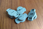 Pack of 4 plastic cam lock connector housings 124526. Essential replacement part for assembling most flat-pack IKEA furniture.