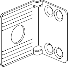 Heavy-Duty Bracket – 42x32x45mm – Pre-Galvanized Steel (x4)