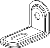 Heavy-Duty Bracket – 40x27x3mm – Pre-Galvanized or Zinc-Plated Steel (x10)