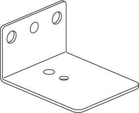 Heavy-Duty Bracket Set – 55x30x45mm – Black Steel (x4)